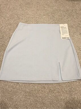 Lululemon Softstreme High Rise Mini Skirt with Front Slit - Light Blue
